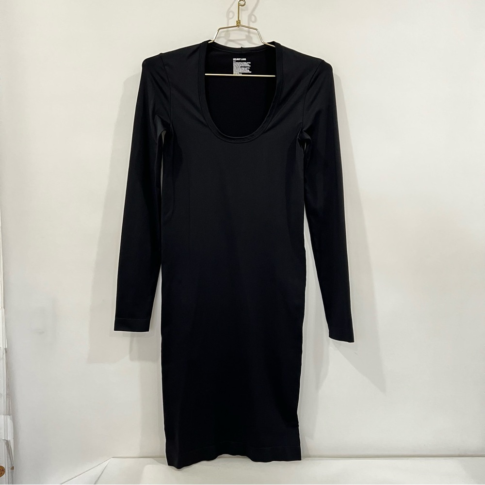 Helmut Lang Helmut Scoop Seamless Dress Size XS/S Long Sleeve Stretchy
